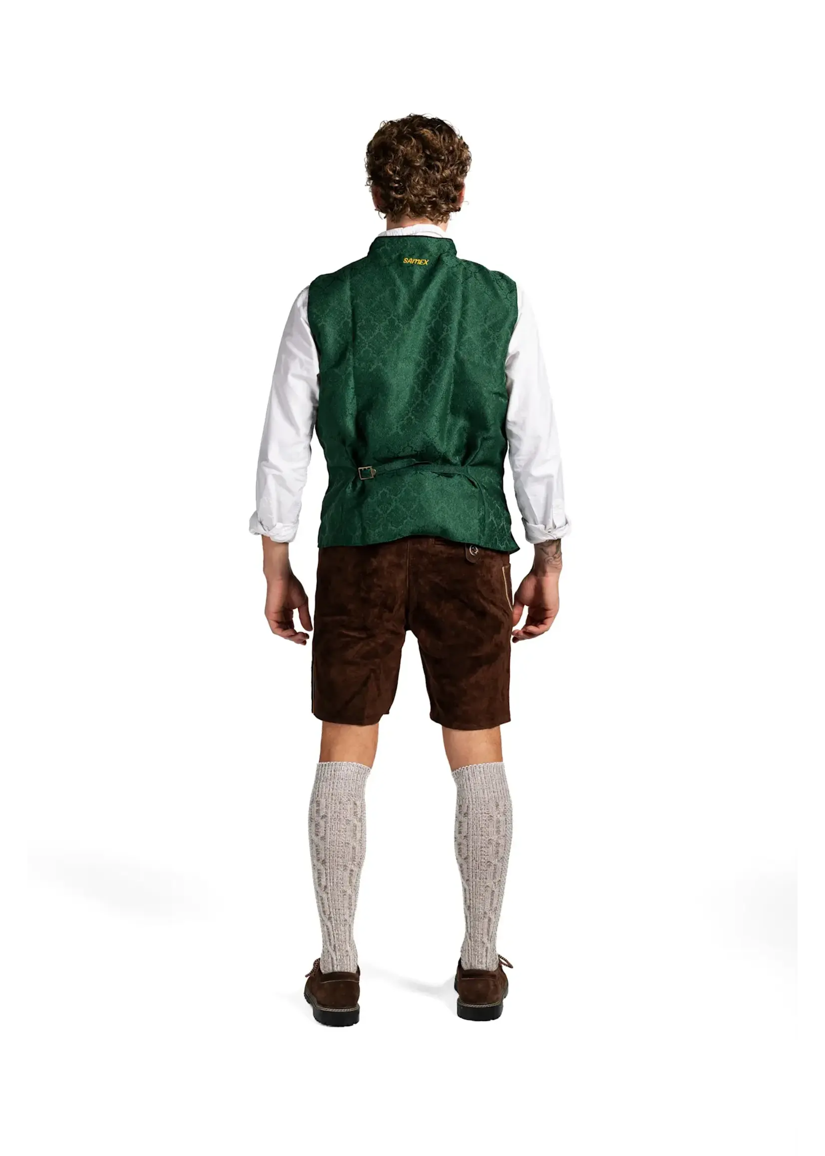 Samex Heren Oktoberfest Gilet David Groen