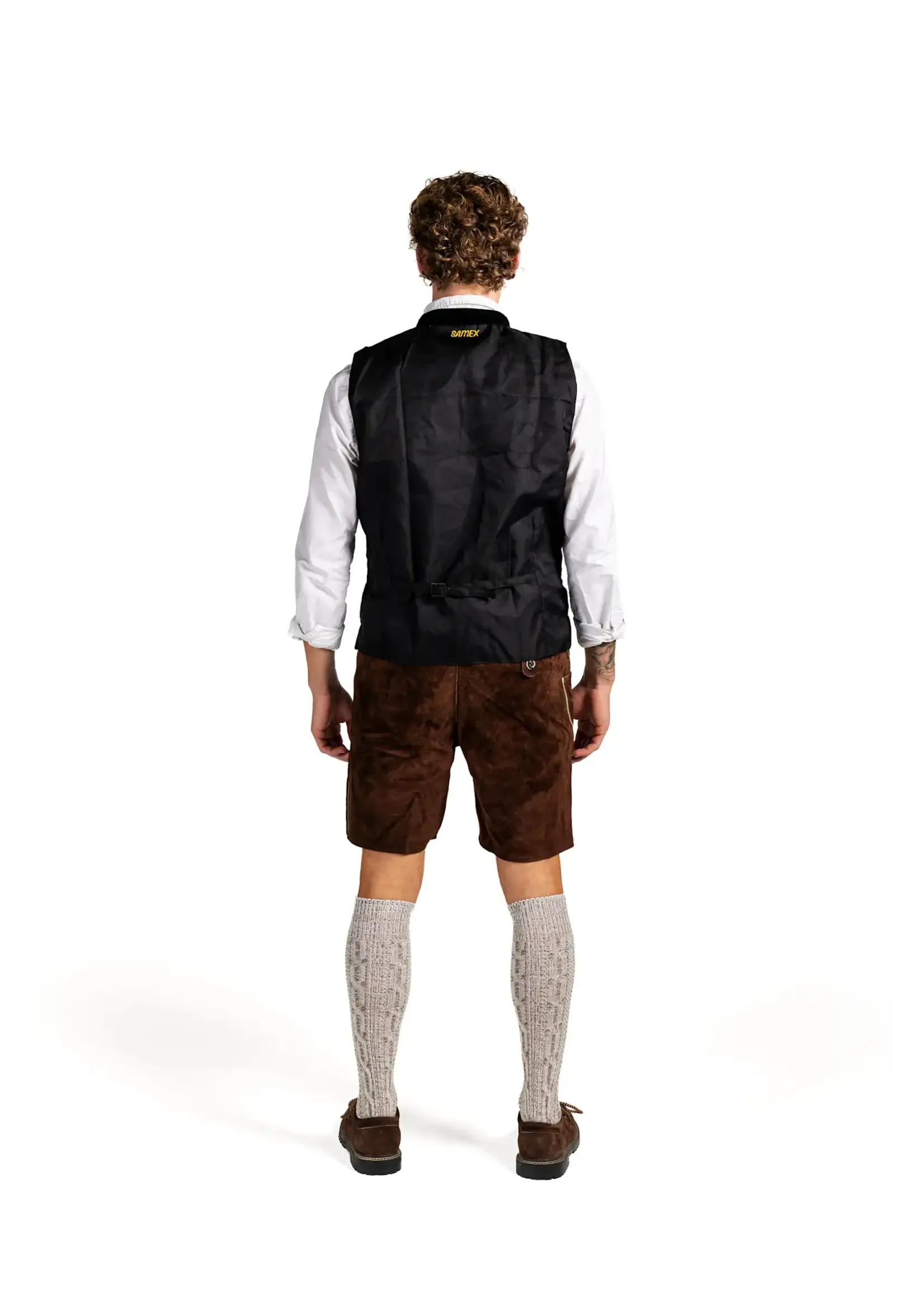 Samex Heren Oktoberfest Gilet Alex Groen
