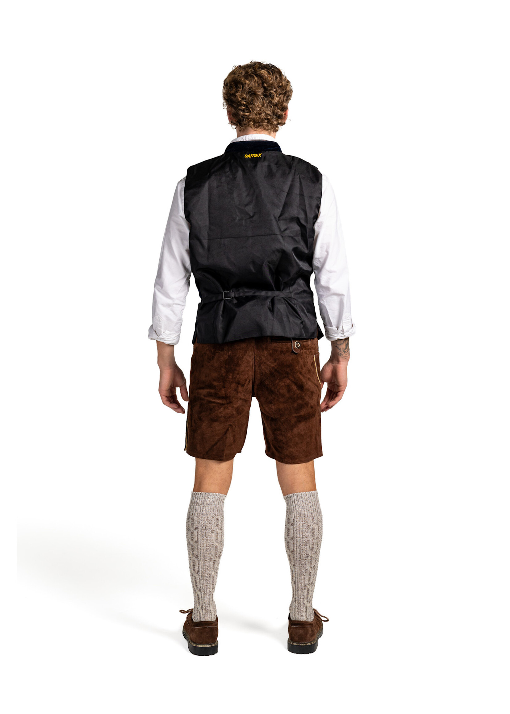 Samex Heren Oktoberfest Gilet Alex Blauw
