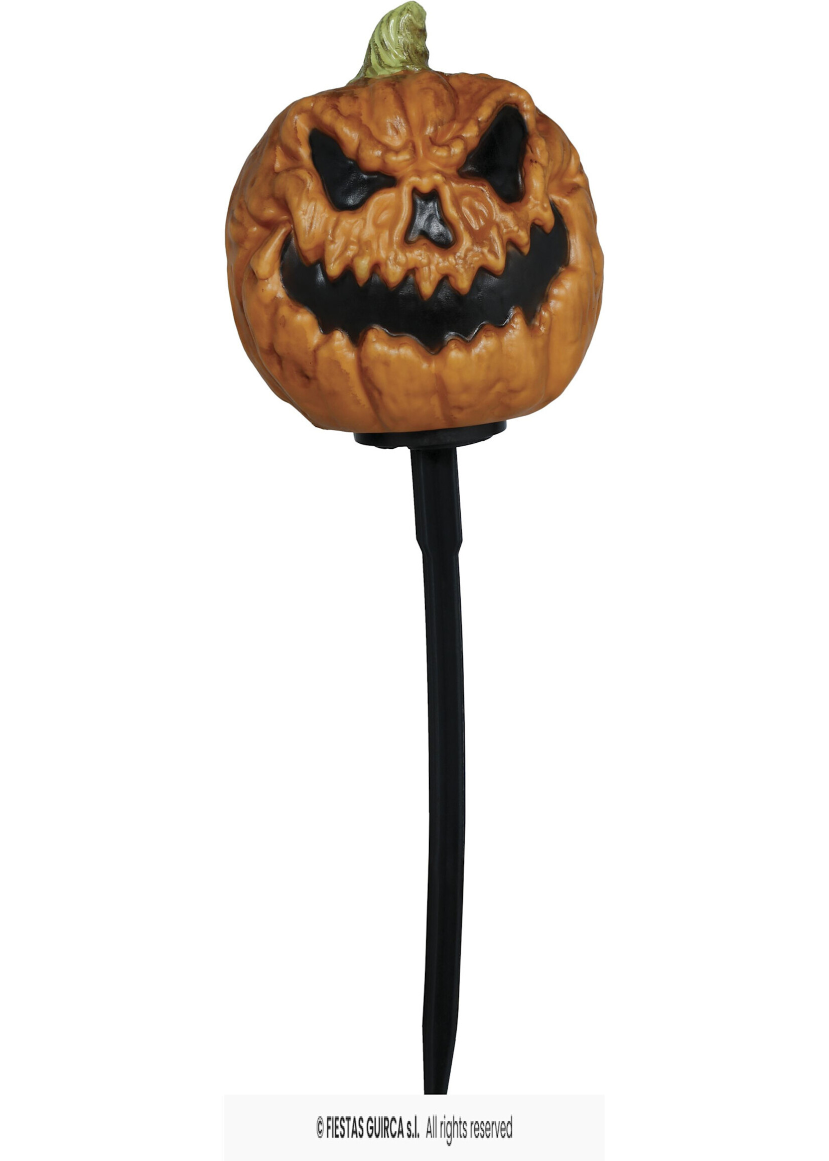 Fiestas Guirca 3 pompoenen met licht en geluid, pvc, 13 cm