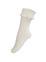 Haus Huberts Tiroler kousen kort wit met kant / bobby socks