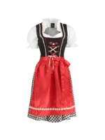 Haus Huberts Dirndl zwart/wit 3-delig