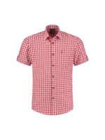 Haus Huberts Tirolerblouse rood/wit korte mouw
