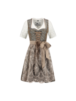 Haus Huberts Dirndl 2 delig jaquard Groen / Koffie