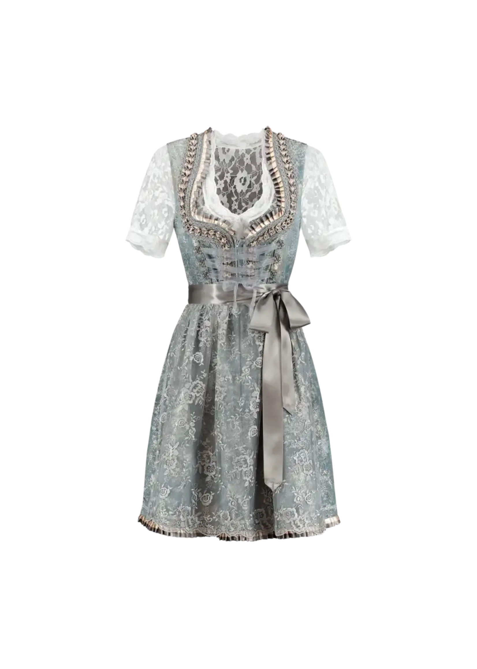 Haus Huberts Dirndl 2-delig antiek blauw / zilvergrijs