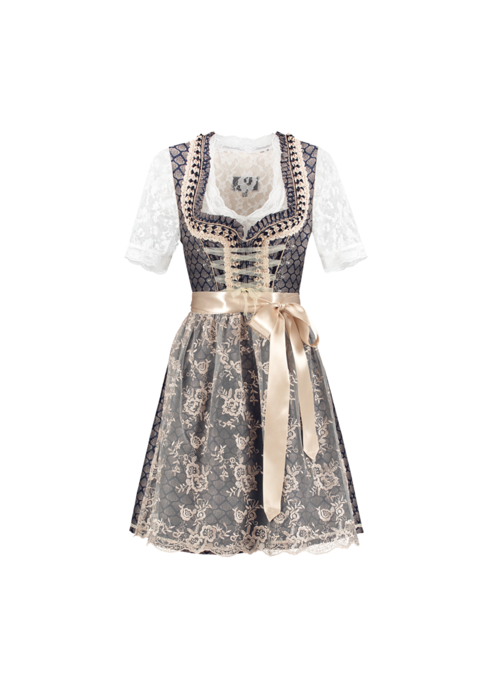 Feestkleding Breda Dirndl 2-delig blauw/creme