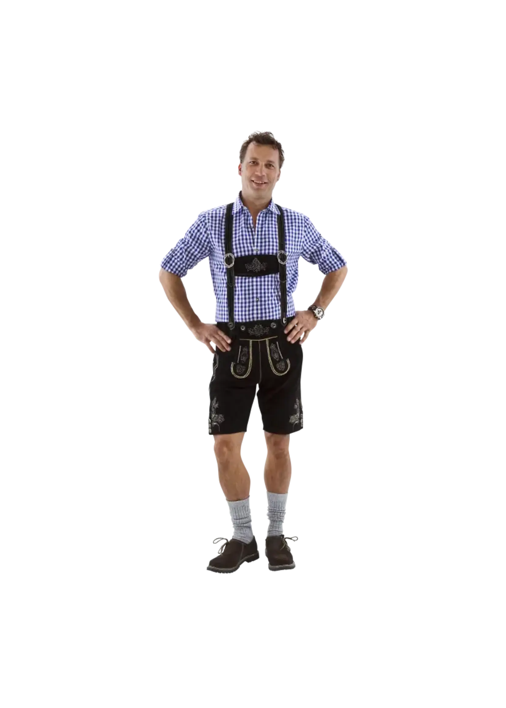 Haus Huberts Lederhose kort zwart