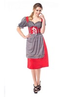 Feestkleding Breda Dirndl Hannah rood/zwart