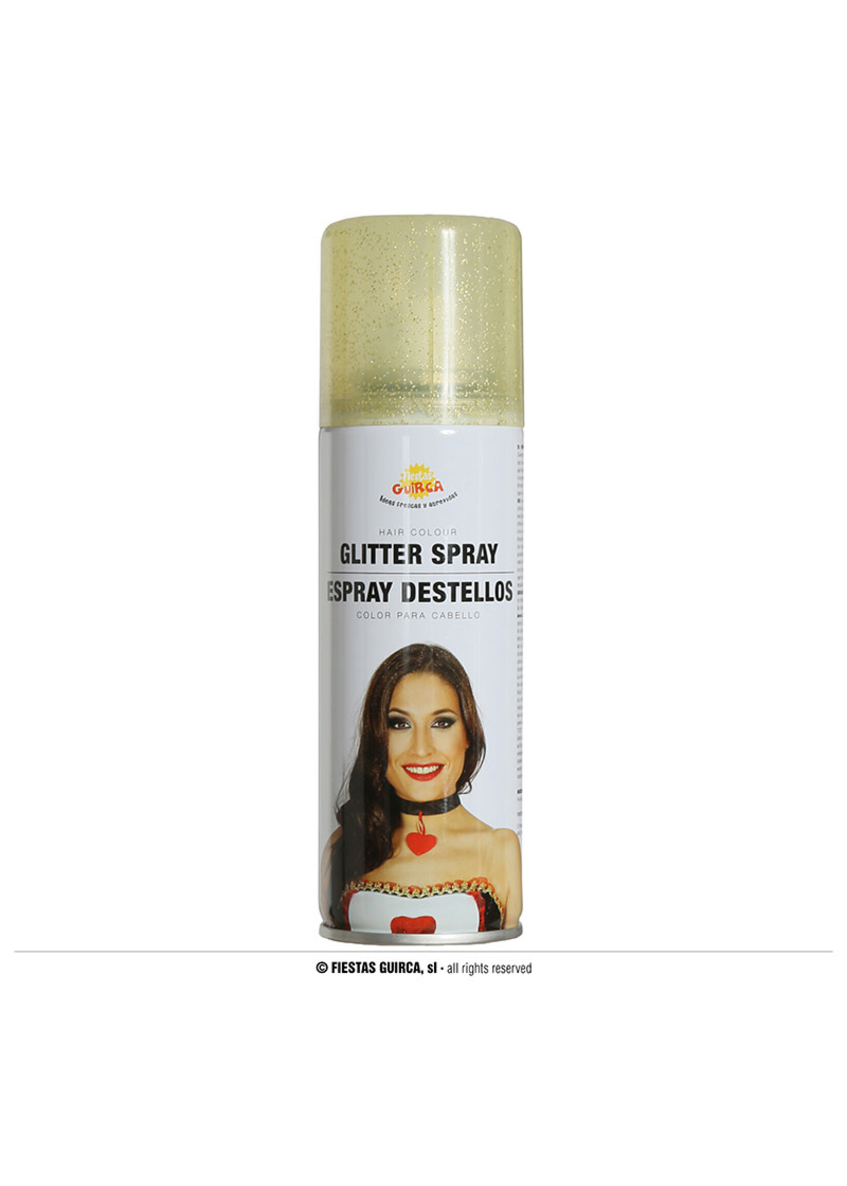 Fiestas Guirca Gouden haarspray met glitter