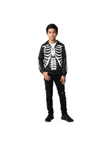 Feestkleding Breda Hoodie met rits skelet Kind