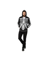 Feestkleding Breda Hoodie met rits skelet