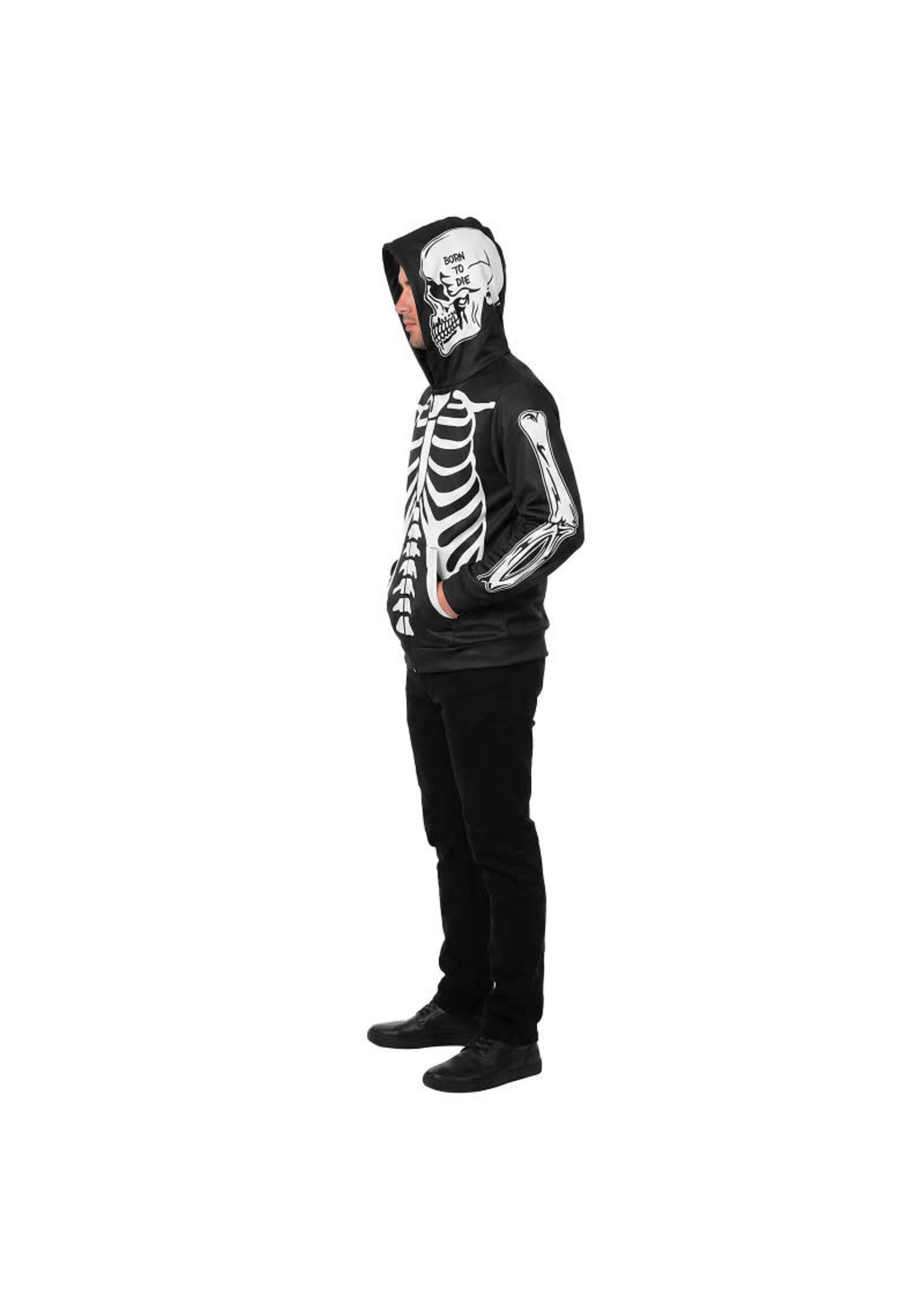 Feestkleding Breda Hoodie met rits skelet