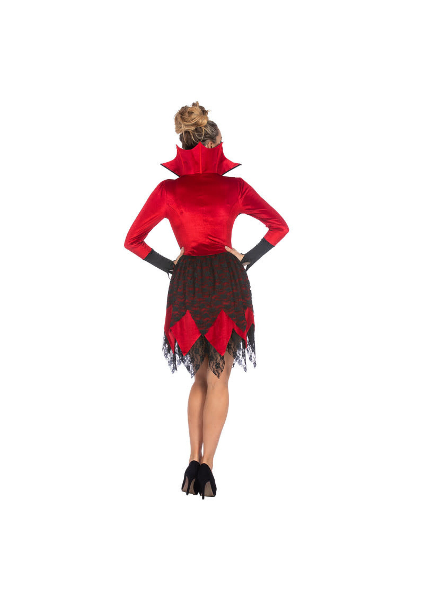 Feestkleding Breda Vampierjurk velvet Dames