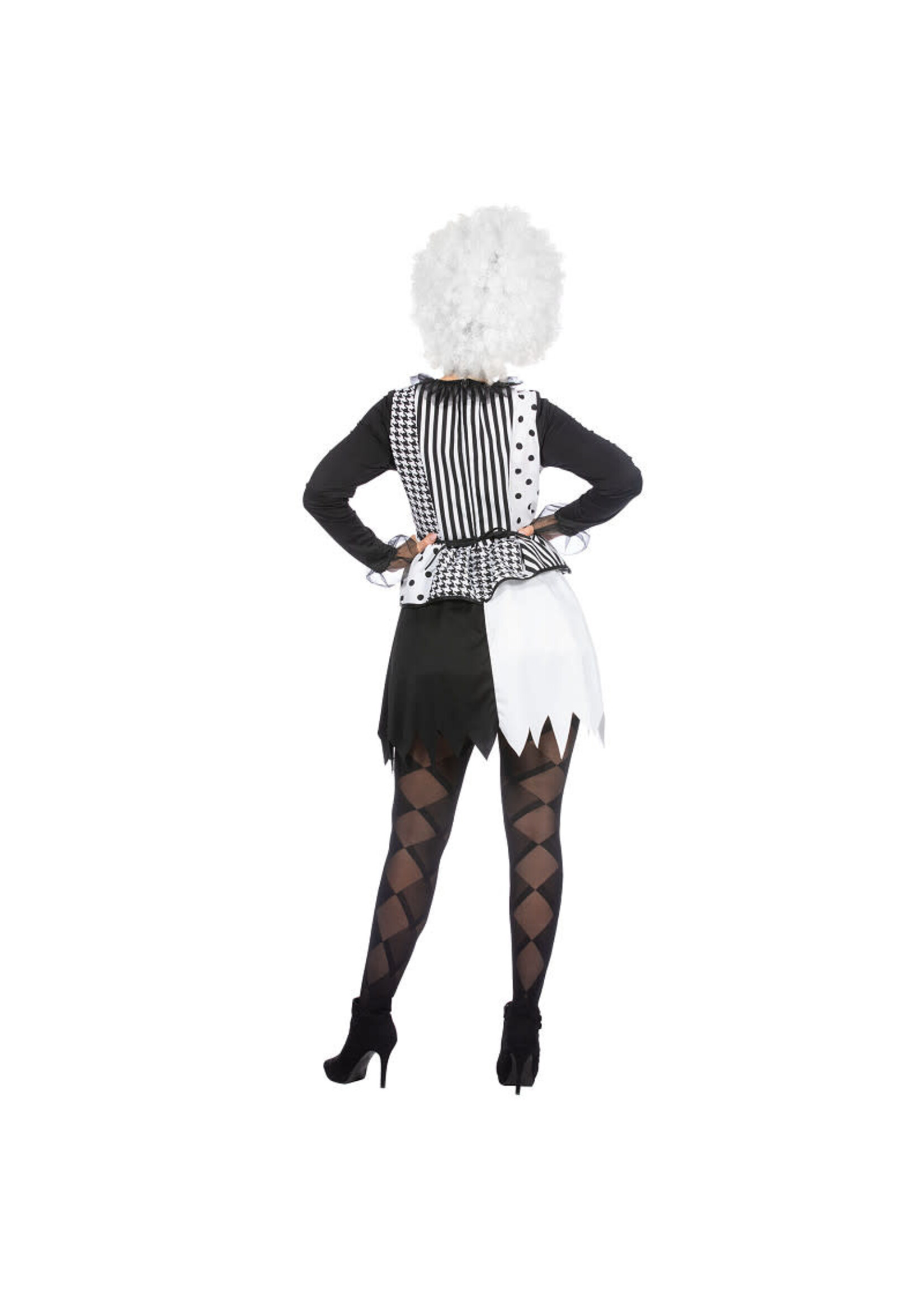 Wilbers & Wilbers Zwart-wit pierrot jurkje