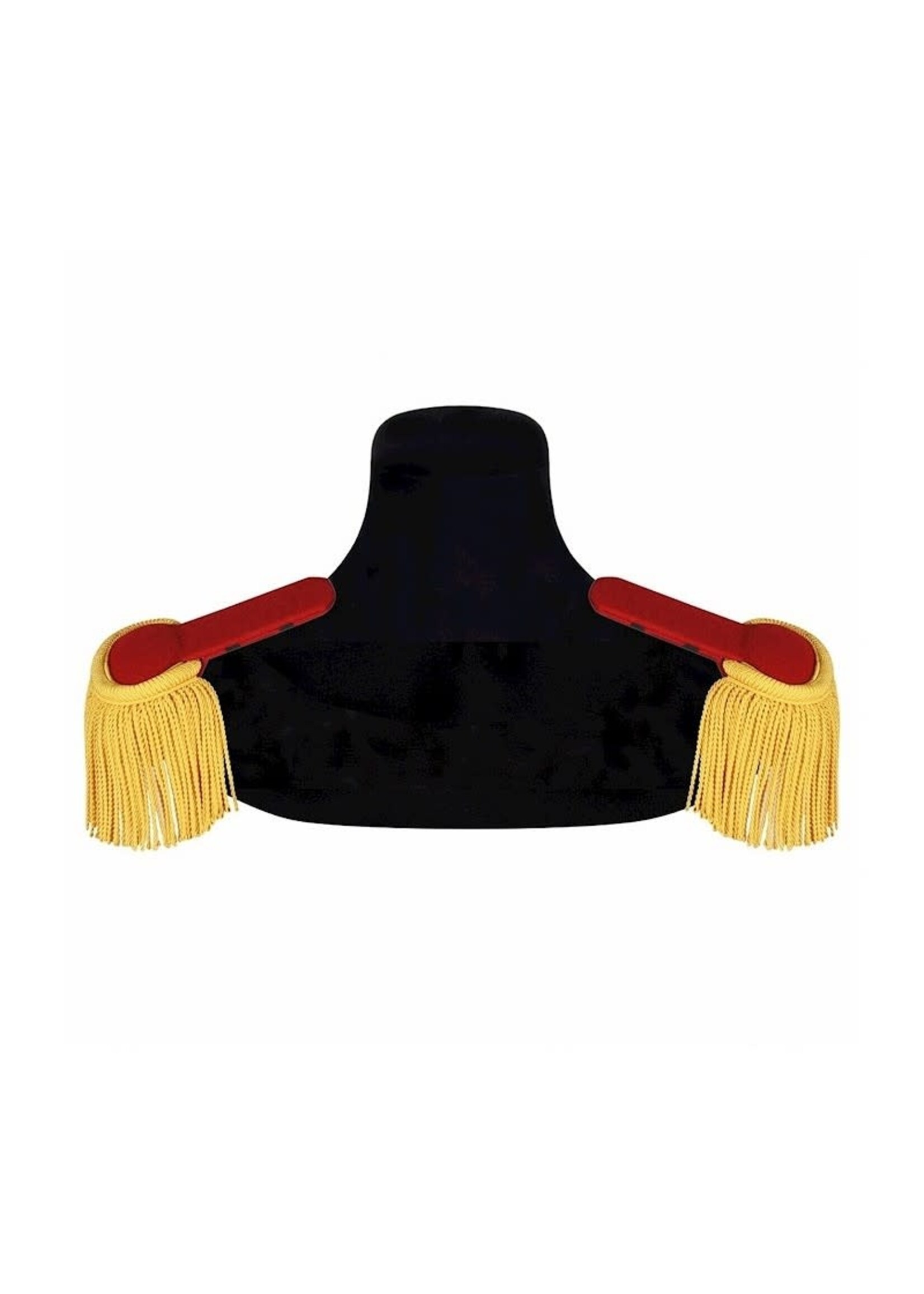 Feestkleding Breda Epauletten luxe Rood-Goud