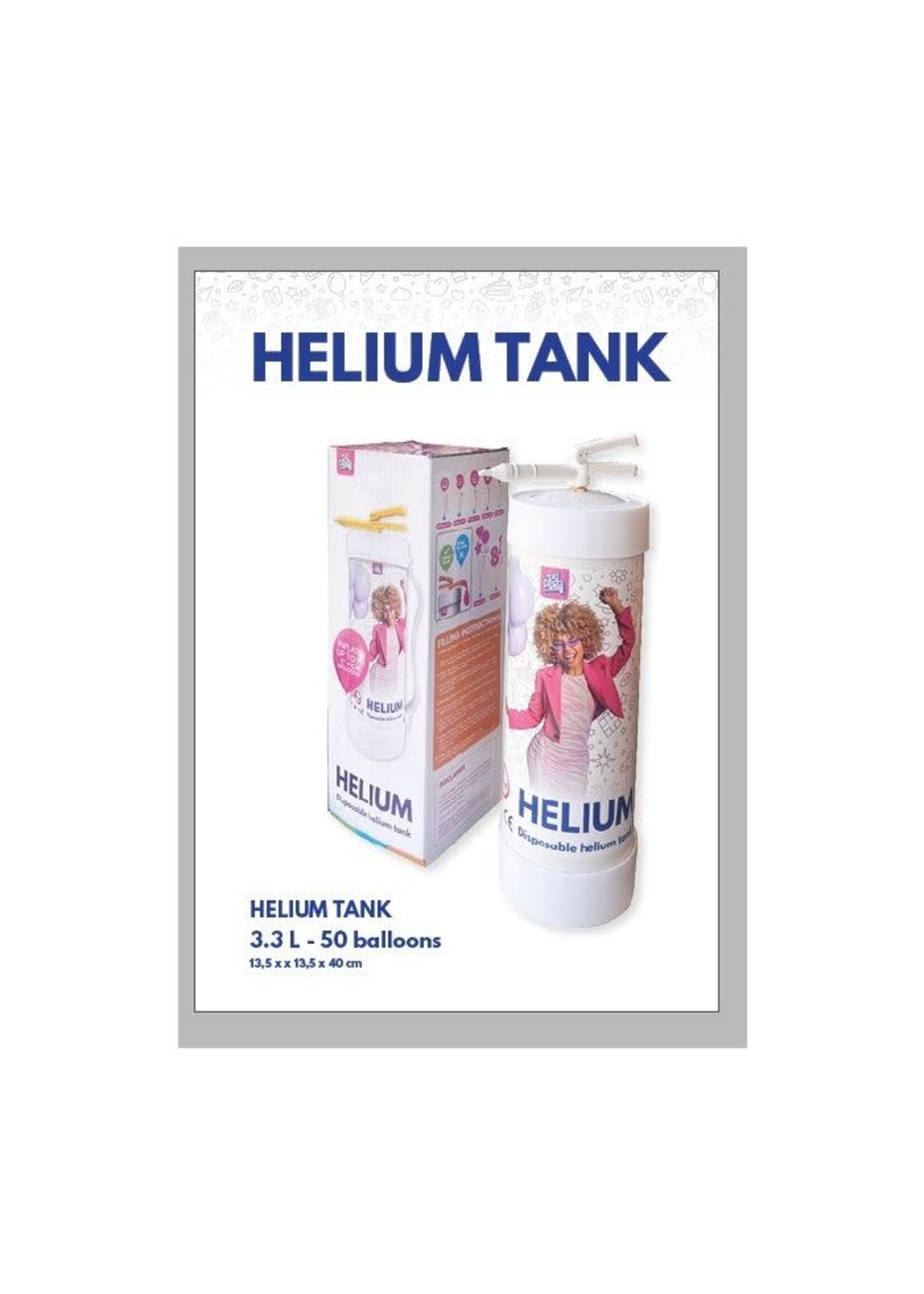 Feestkleding Breda Heliumtank 3.3L