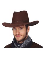 Feestkleding Breda Cowboy hoed bruin