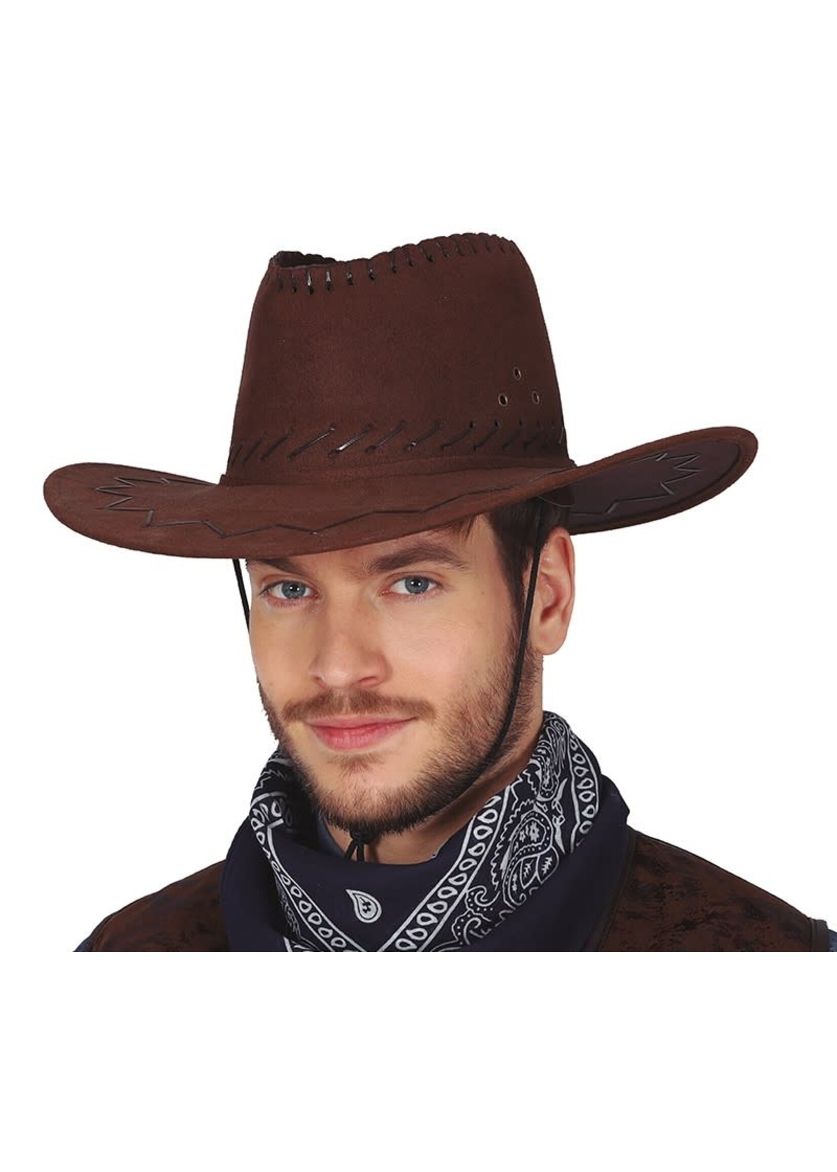Feestkleding Breda Cowboy hoed bruin