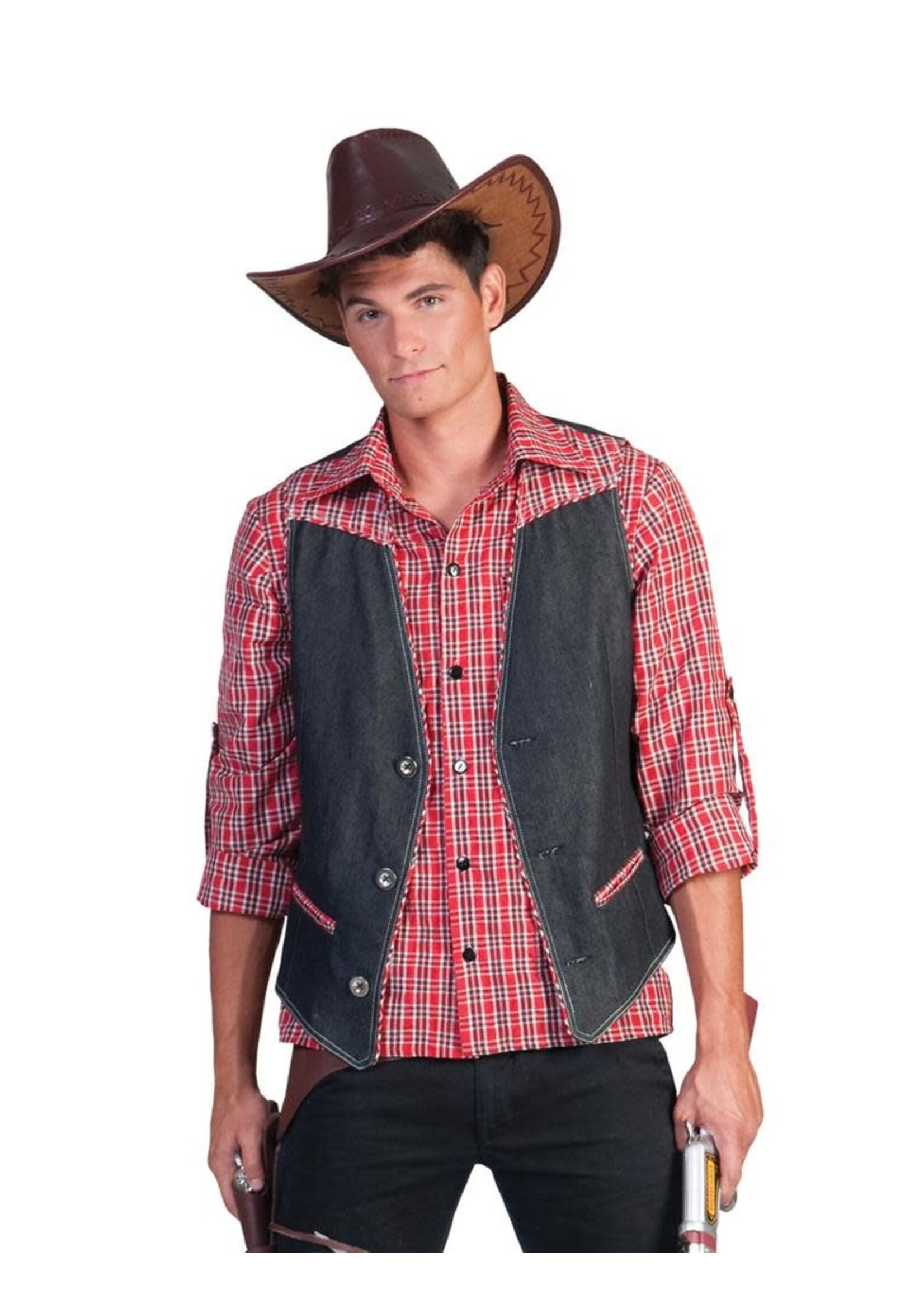 Feestkleding Breda Cowboyvest "Denim Ranger"