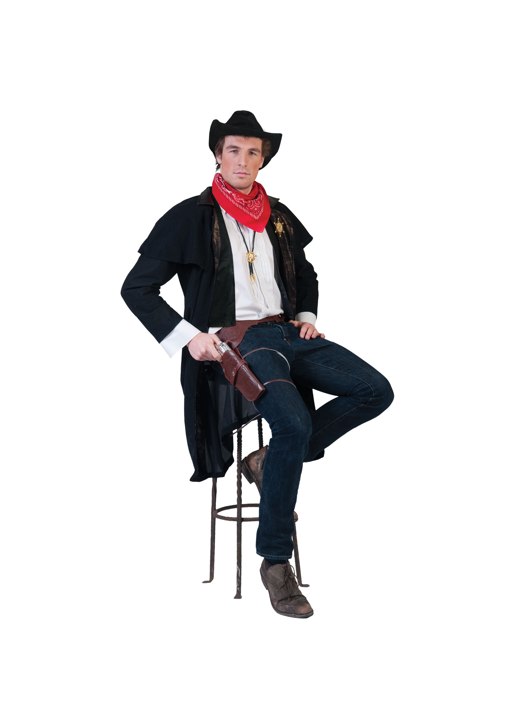 Feestkleding Breda Donkere cowboyjas