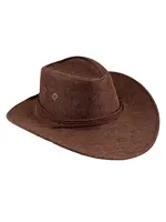 Feestkleding Breda Bruine cowboyhoed van polyester