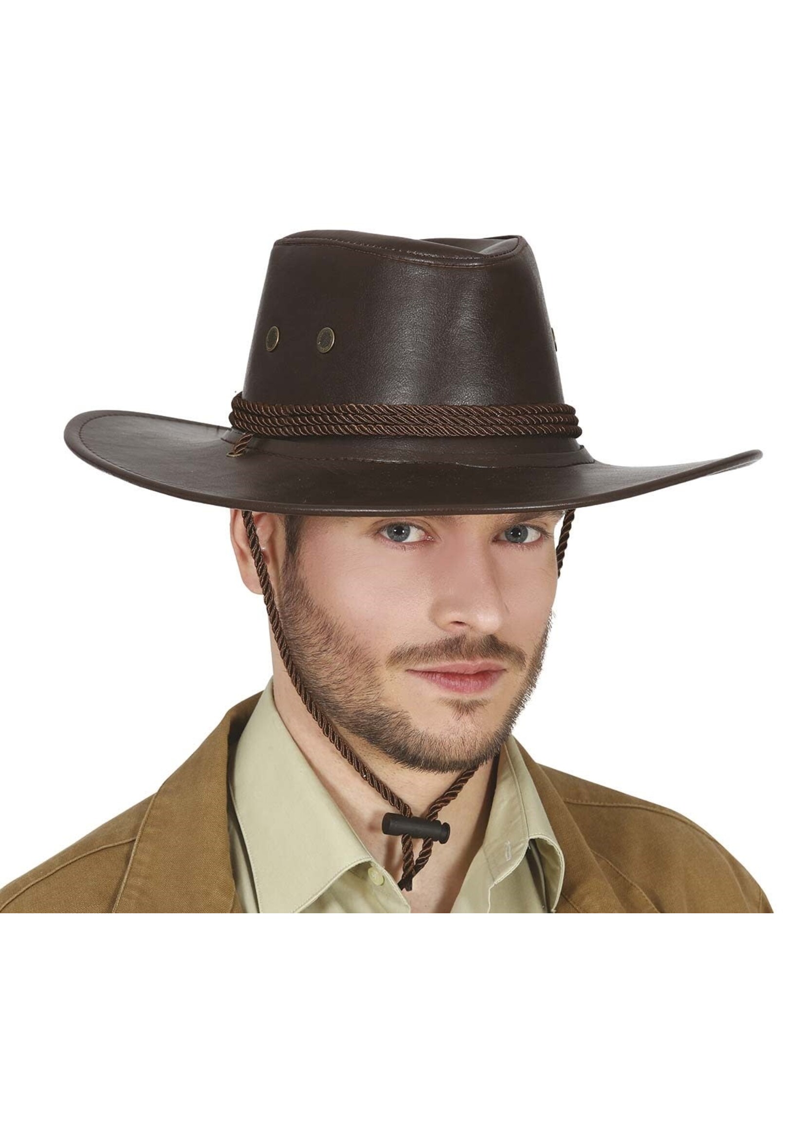 Feestkleding Breda Cowboyhoed bruin