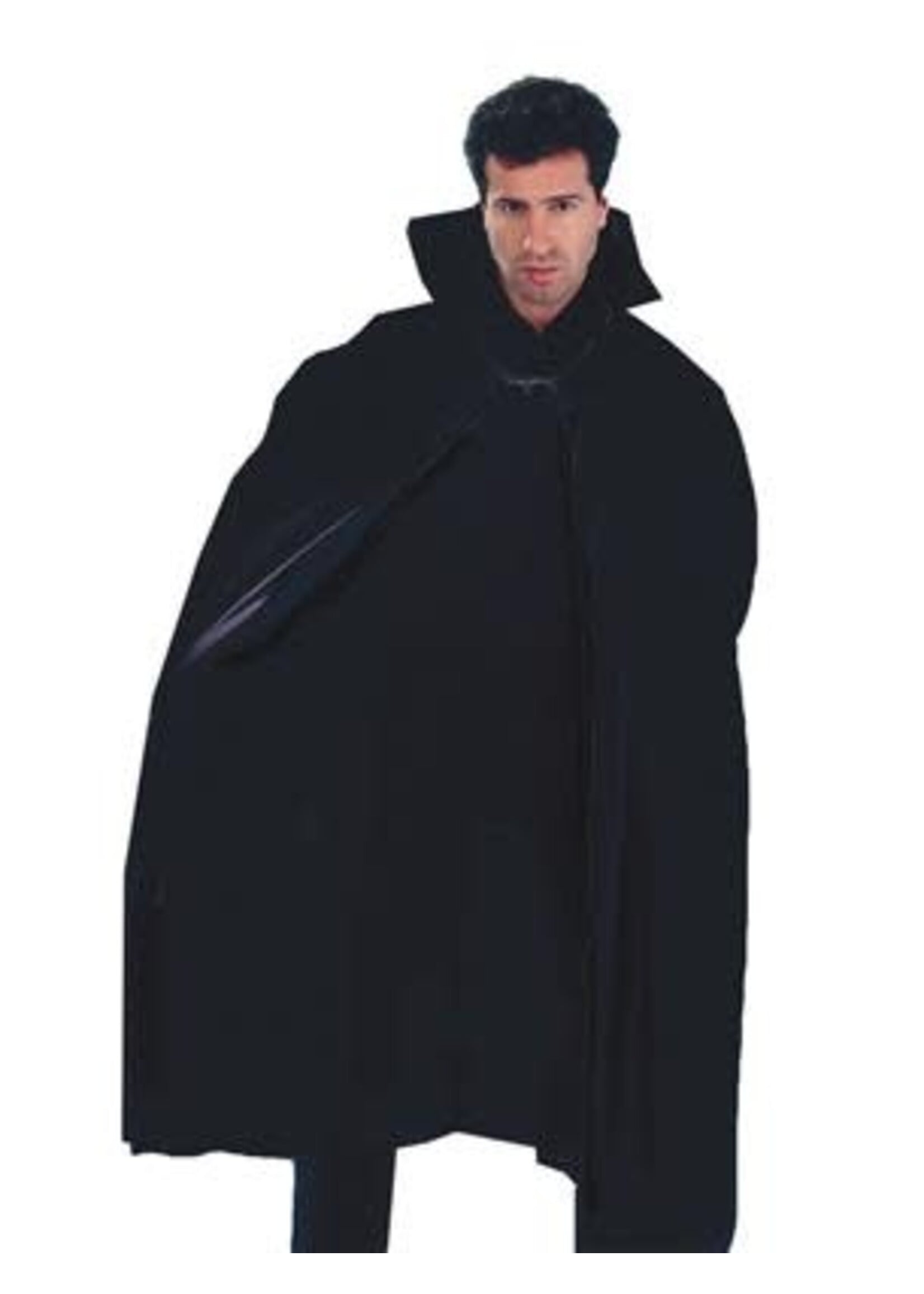 Feestkleding Breda Cape Vinyl zwart 115 cm