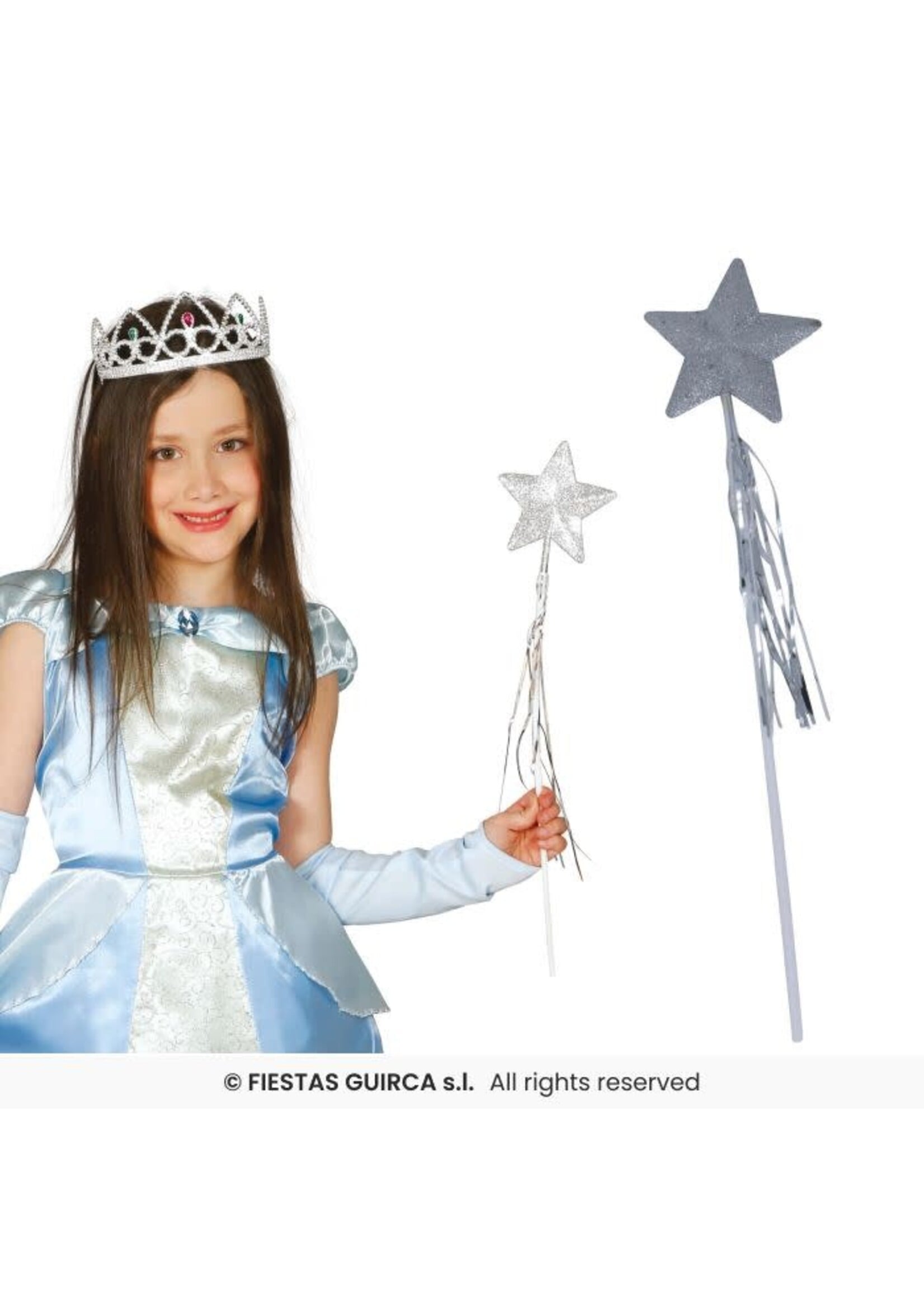 Fiestas Guirca Toverstaf zilver