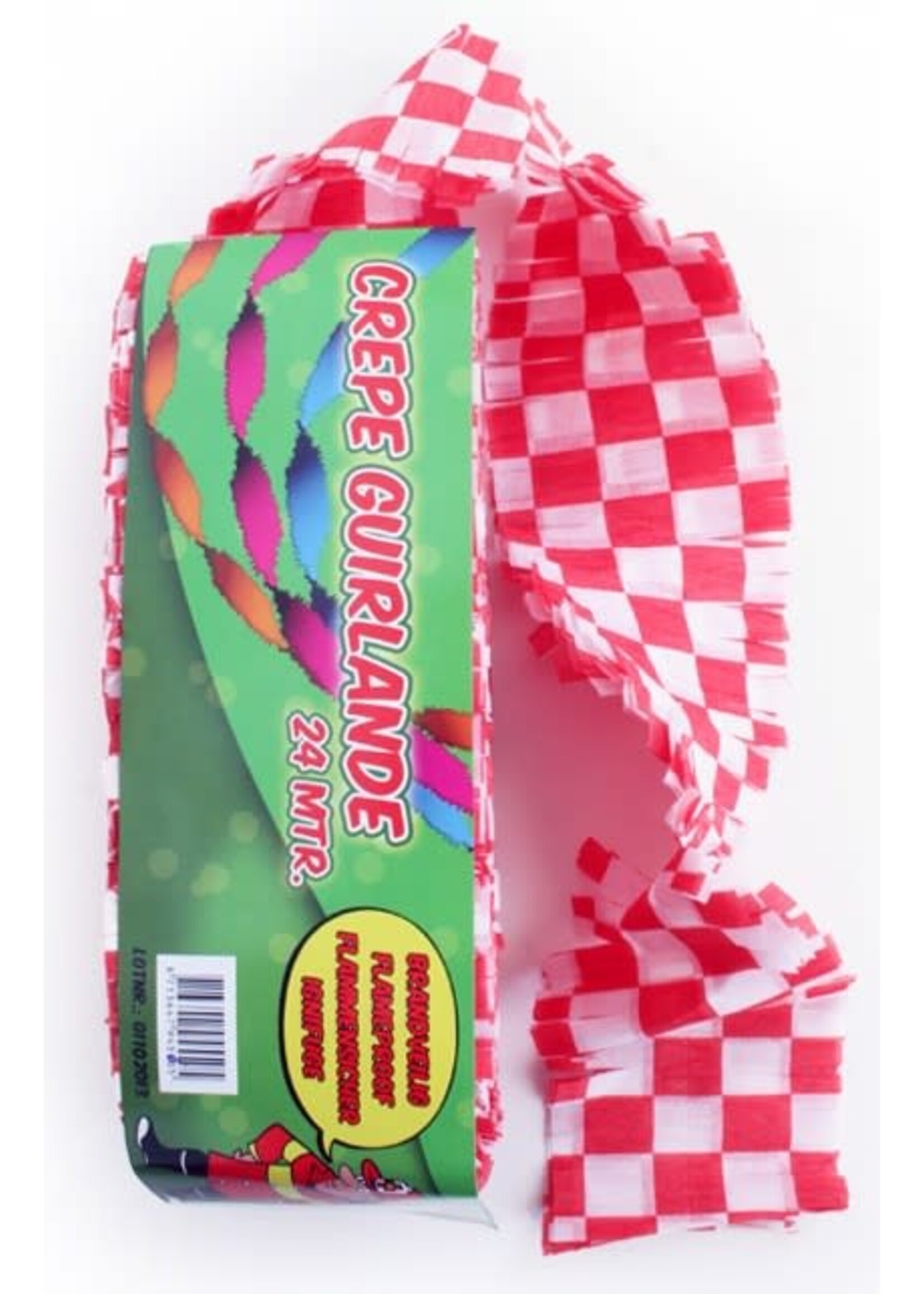 PartyXplosion Rood-wit geblokte crepeslingers
