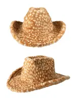 PartyXplosion Cowboyhoed kort bont bambi print mt 59