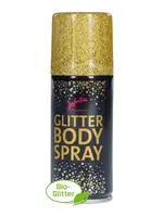 Feestkleding Breda Gouden bodyspray met glitters