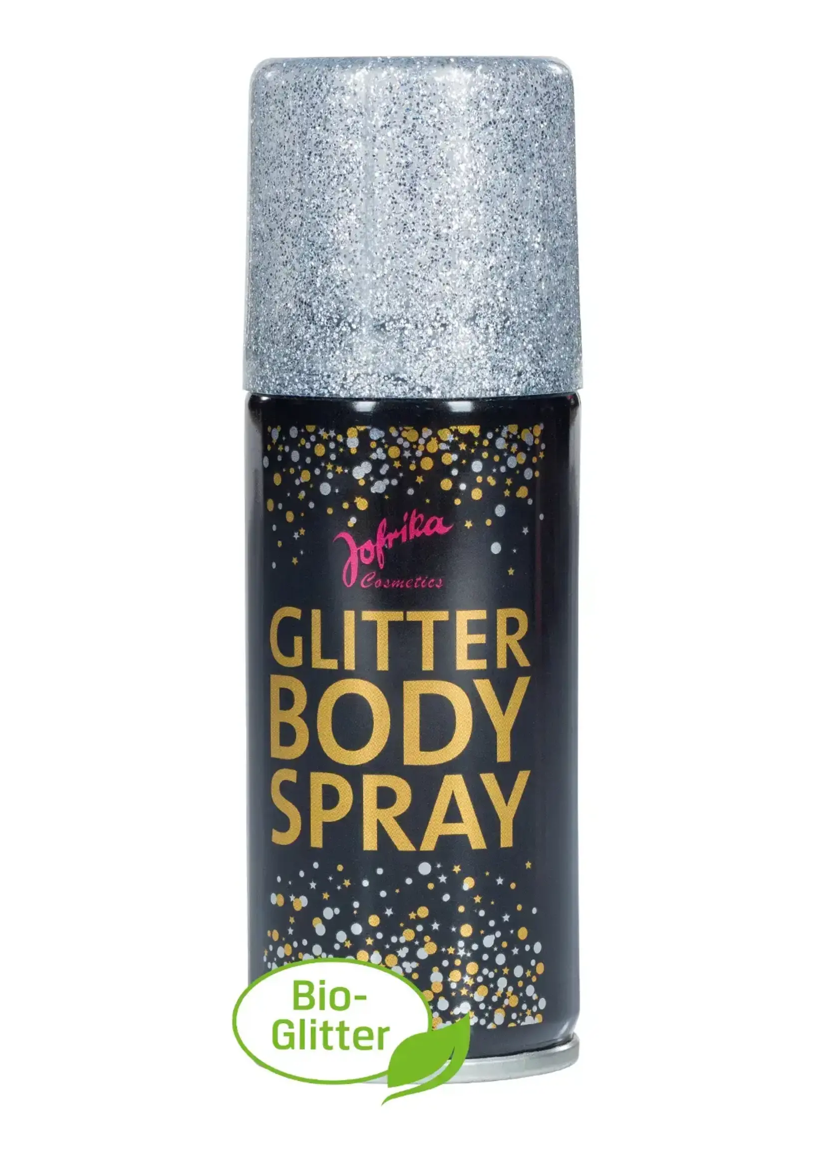 Feestkleding Breda Zilveren bodyspray met glitters