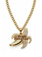 PartyXplosion Gouden ketting met tekst "That's Bananas"