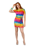 PartyXplosion T-shirt jurk tropicana