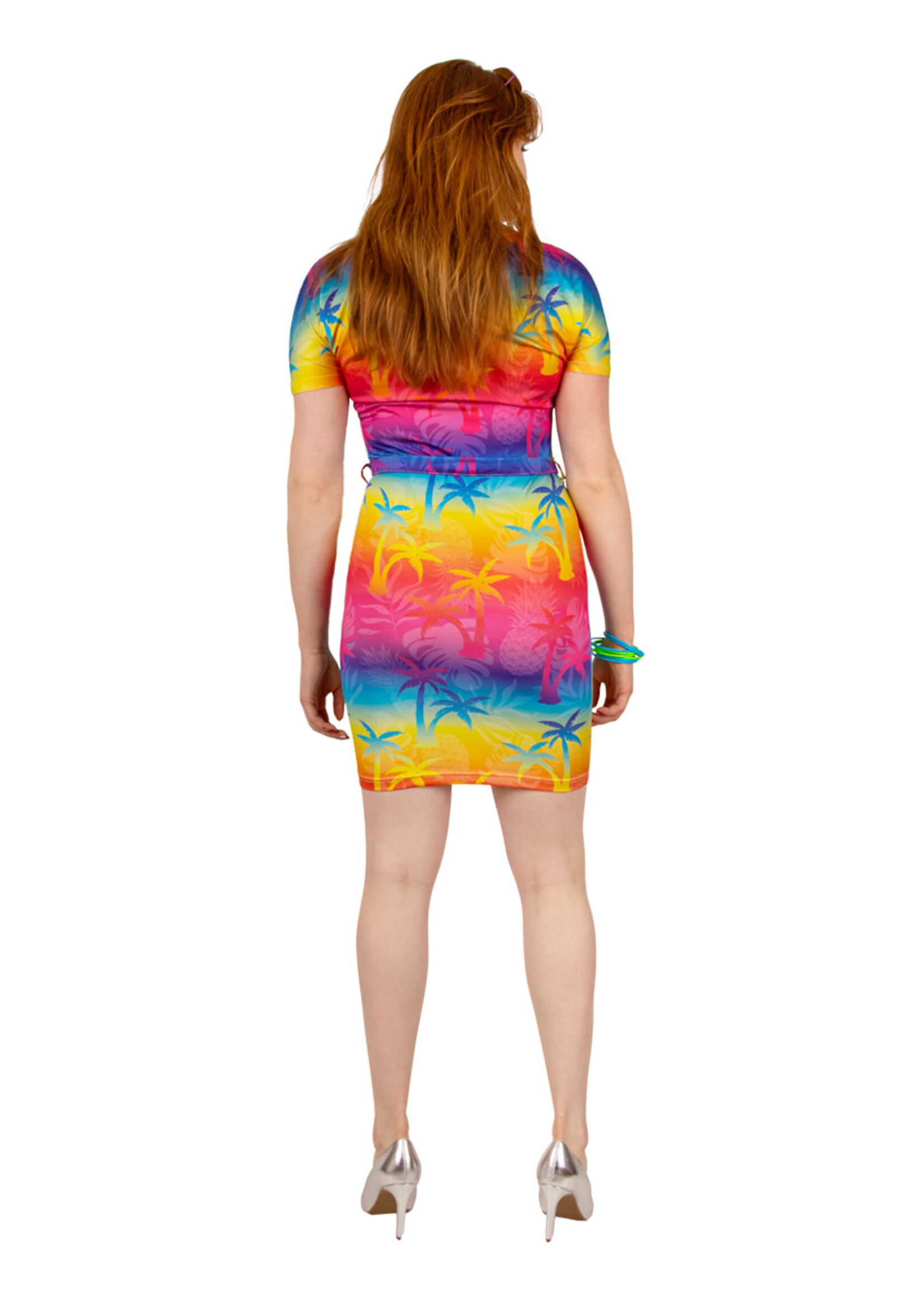 PartyXplosion T-shirt jurk tropicana