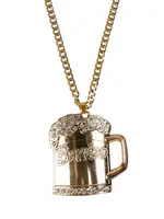 PartyXplosion Gouden bierglas ketting "Brabo"