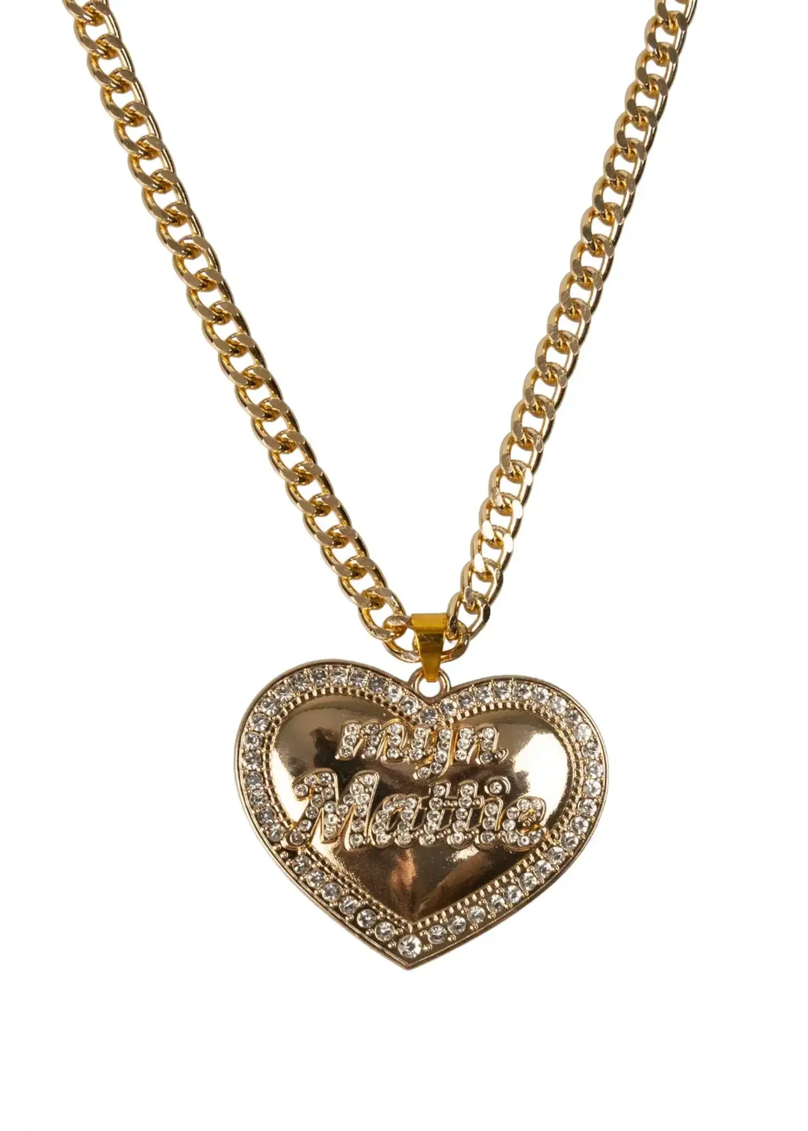 PartyXplosion Gouden hartketting "Mijn Mattie"