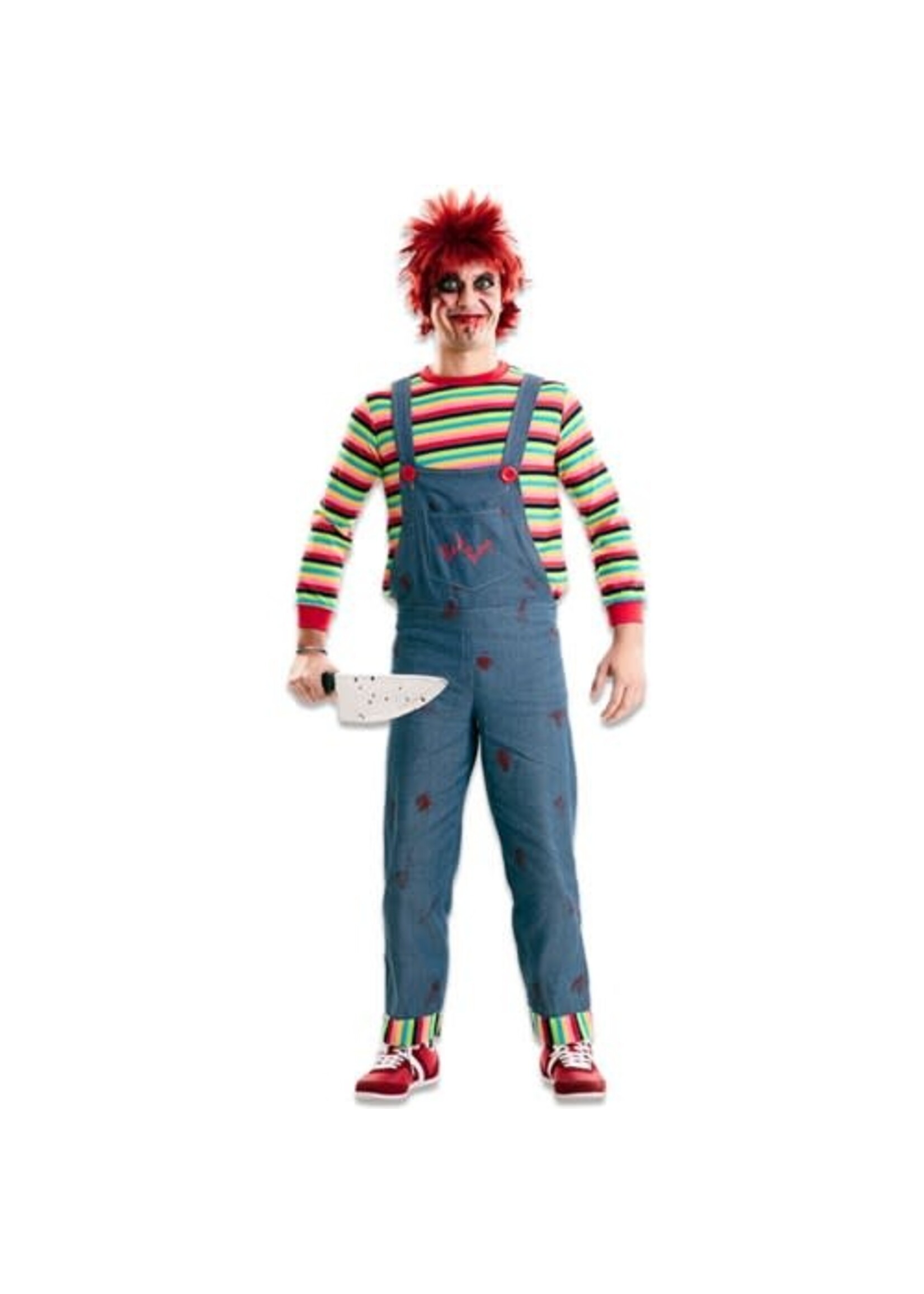 Haza-Witbaard Killer Doll kostuum volwassenen