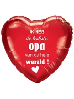 De Ballonnerie Folieballon Leukste Opa 18 Inch (46 cm)
