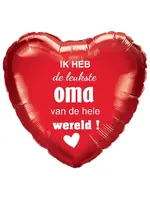 De Ballonnerie Folieballon Leukste Oma 18 Inch (46 cm)