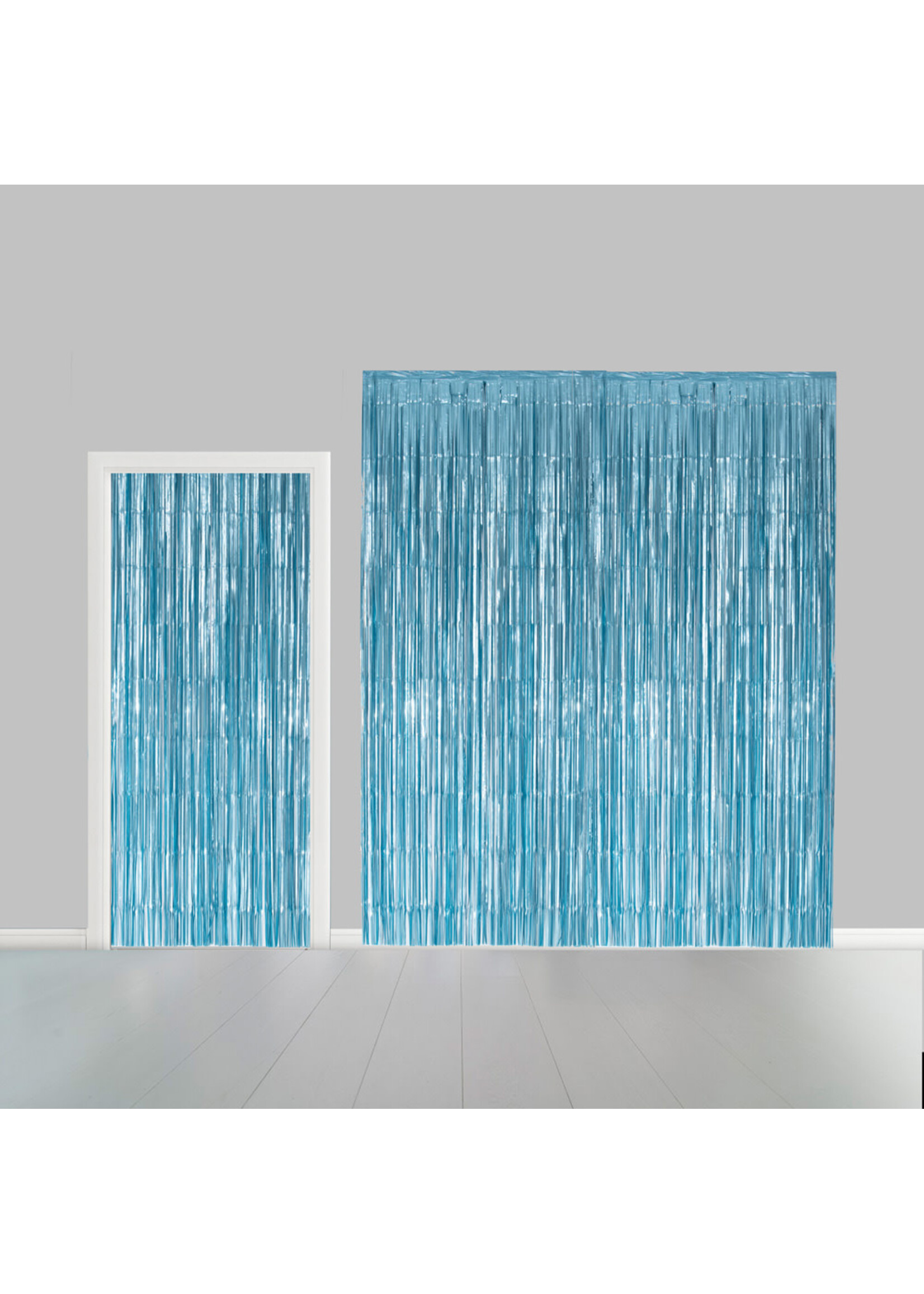 Globos Europe Feestgordijn 100x240cm babyblauw