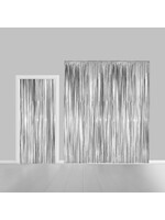 Globos Europe Feestgordijn 100x240cm zilver