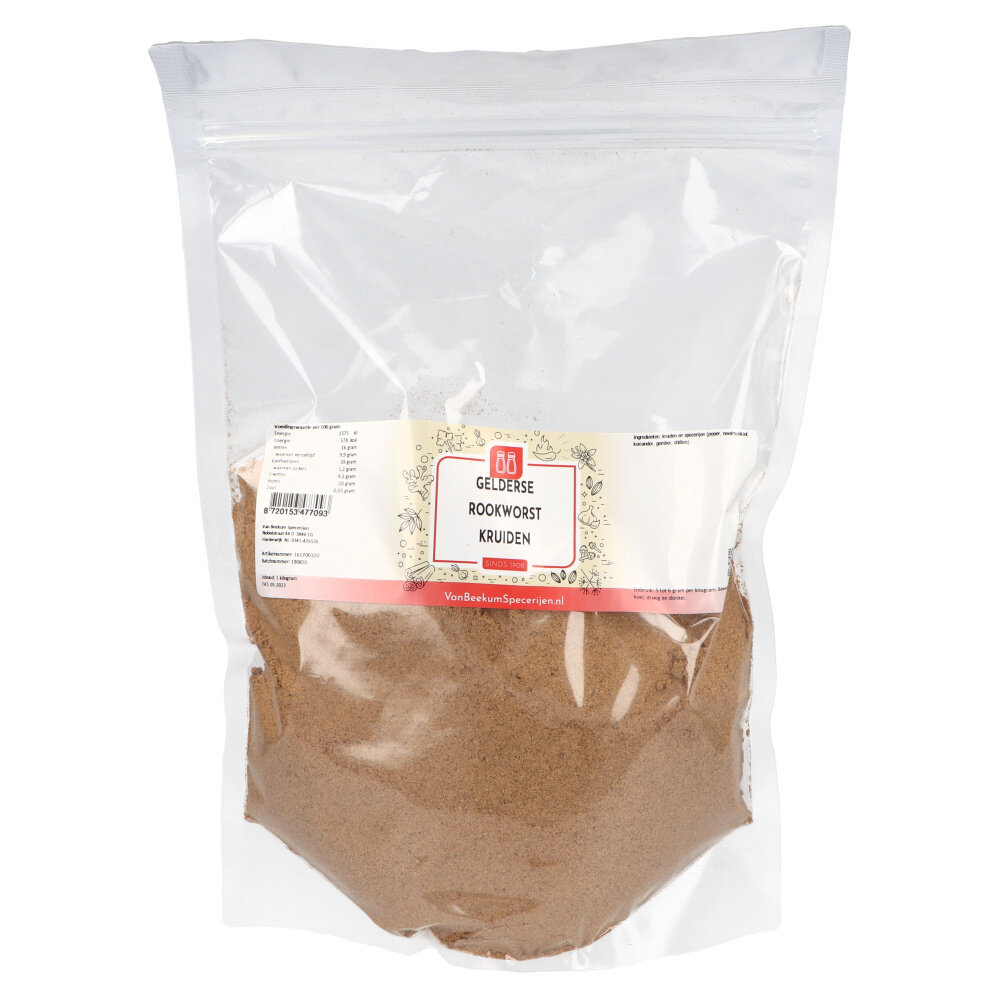 Gelderse rookworst kruiden Gelderse rookworst kruiden