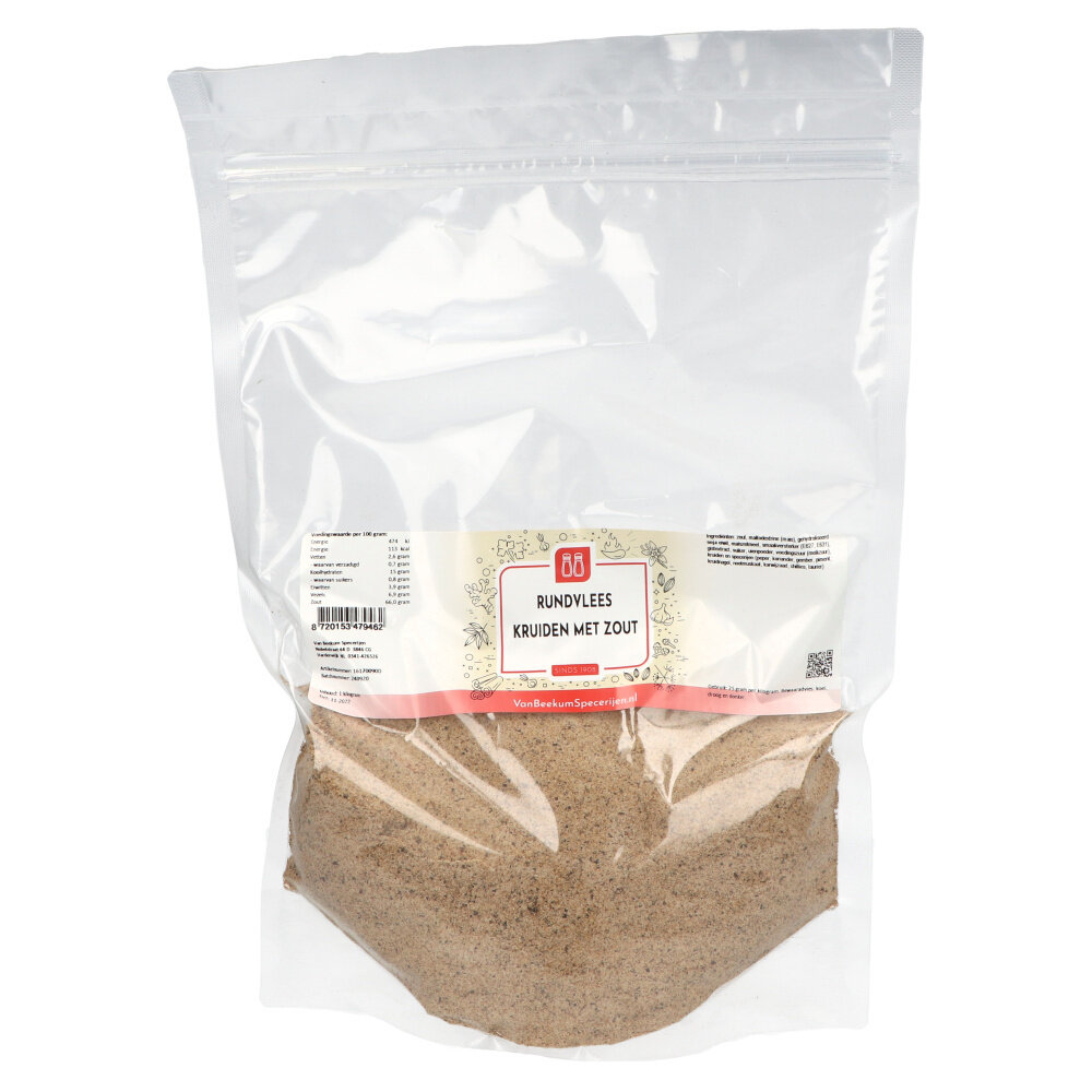 Rundvlees kruiden met zout Rundvlees kruiden met zout