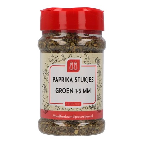 Paprika stukjes groen 1-3 mm Paprika stukjes groen 1-3 mm