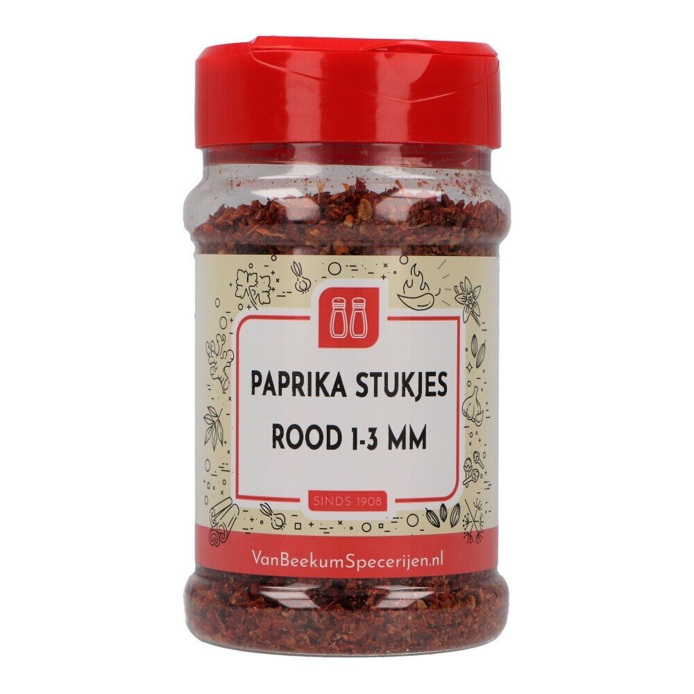 Paprika stukjes rood 1-3 mm Paprika stukjes rood 1-3 mm