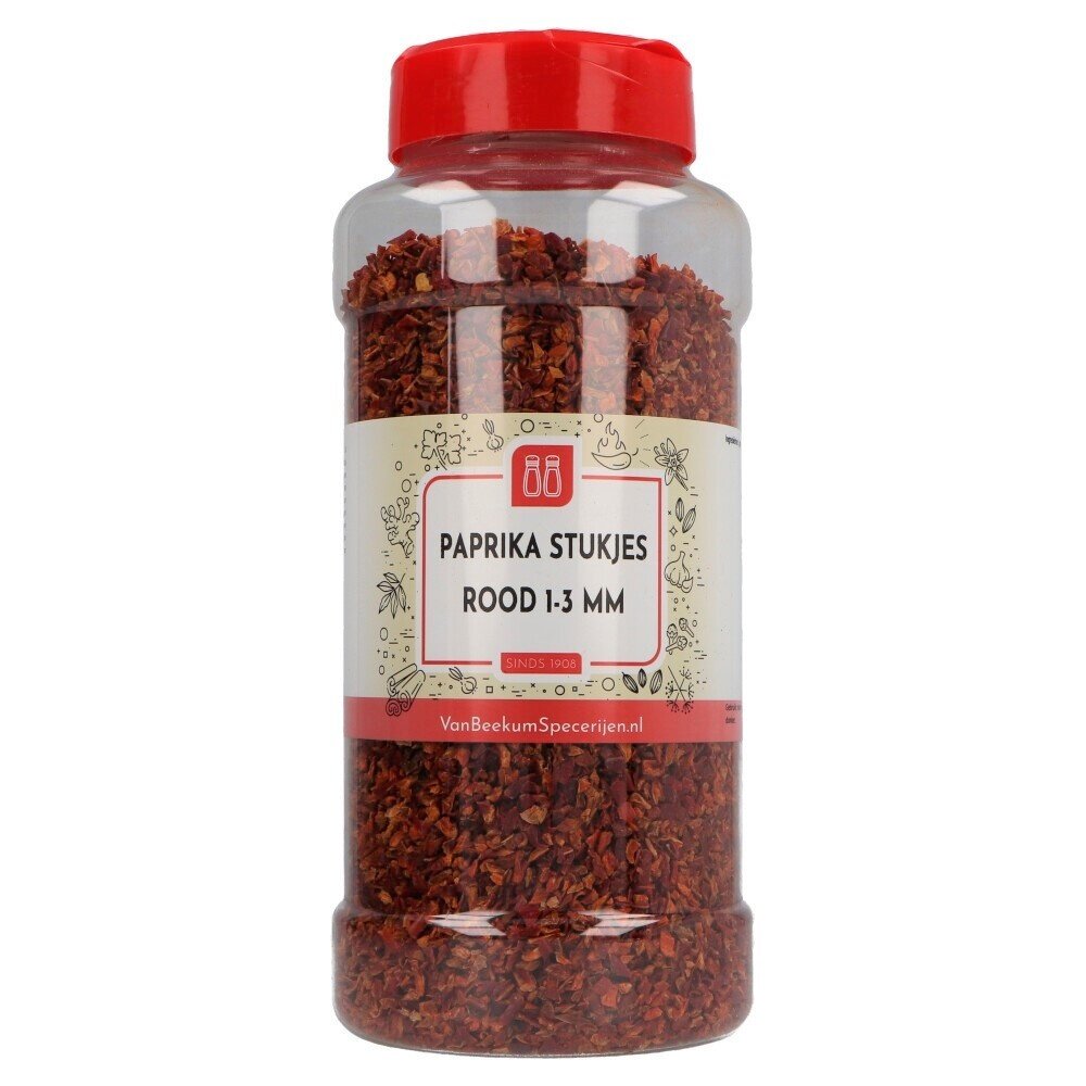 Paprika stukjes rood 1-3 mm Paprika stukjes rood 1-3 mm
