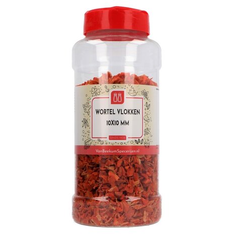 Wortel vlokken 10x10 mm Wortel vlokken 10x10 mm