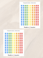 Transparante stickers || Mood colors
