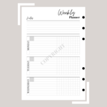 Weekly Planner Horizontaal A5